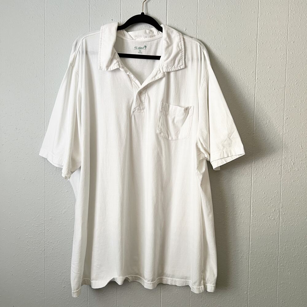 KS Island Polo Shirt Mens 3XL 100% Cotton Business Casual Workwear Preppy Career